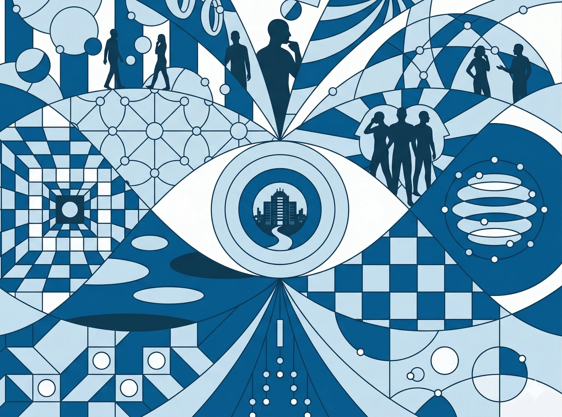 Geometric image of fluidity of the changing workplace