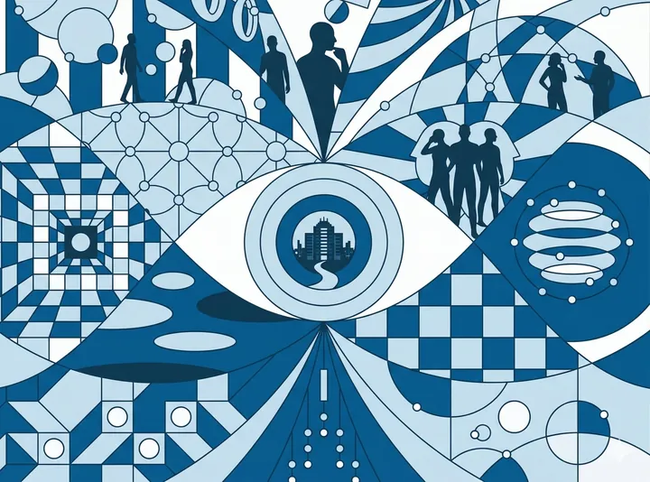 Geometric image of fluidity of the changing workplace