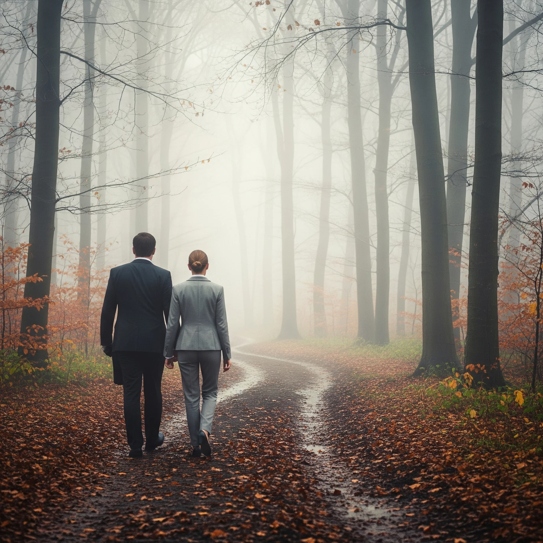 AI transformation leaders leading in foggy uncertainty.